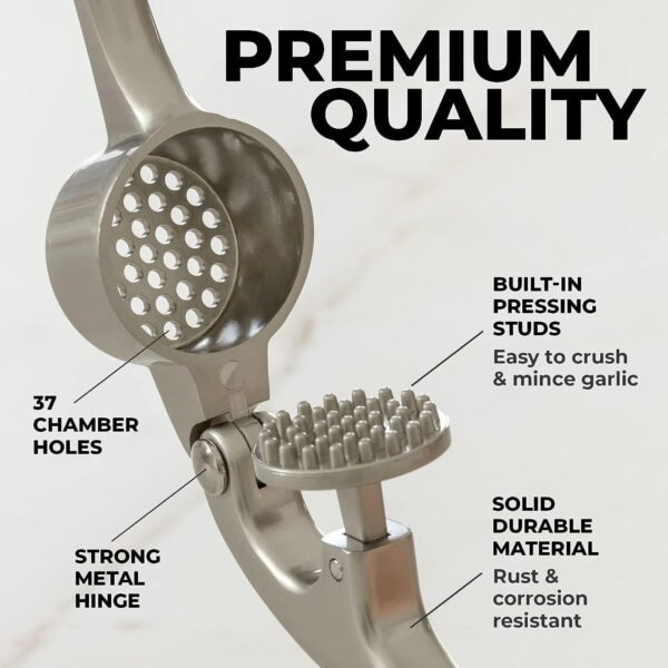 Zulay Premium Garlic Press - Soft and Easy