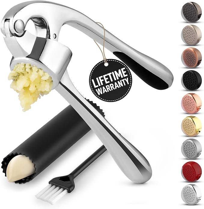 Zulay Premium Garlic Press - Soft and Easy