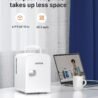 AstroAI Mini Fridge 4 Litre, 6 Can Portable AC+DC Power