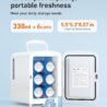 AstroAI Mini Fridge 4 Litre, 6 Can Portable AC+DC Power